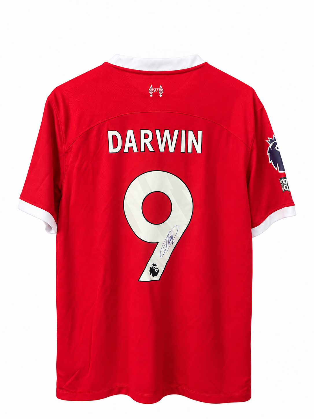 Darwin Nunez Signed Number 9 Football Shirt Liverpool FC — signed football memorabilia