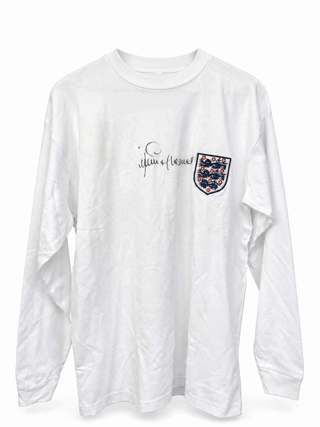 Jimmy Greaves Signed England Football Long Sleeves Shirt — signed football memorabilia